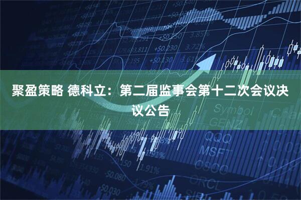聚盈策略 德科立：第二届监事会第十二次会议决议公告